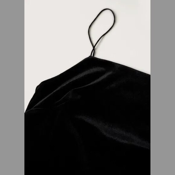Mango Velvet Fitted Dress 2 - Picture 7 of 7